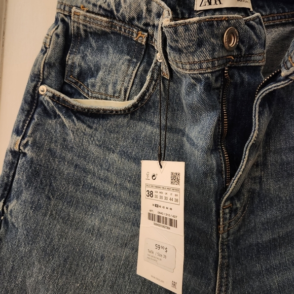 Zara SLIM CROPPED JEANS - Picture 3 of 6